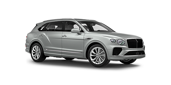 Emil Frey Exclusive Cars GmbH | Bentley München Bentley Bentayga EWB front side angled view in Moonbeam coloured exterior. 