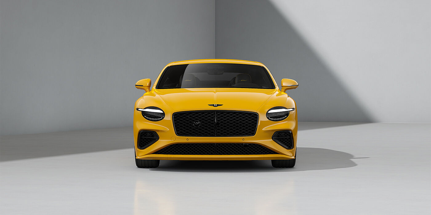 Emil Frey Exclusive Cars GmbH | Bentley München Bentley Continental GT Speed coupe in Monaco Yellow paint and 22" Ten spoke sport wheels - full front