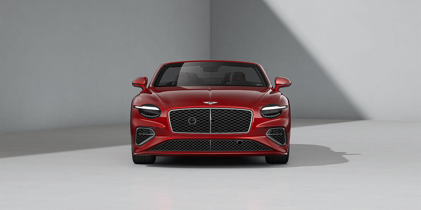 Emil Frey Exclusive Cars GmbH | Bentley München Bentley Continental GTC Speed convertible in Dragon Red paint and 22" swept spoke wheels - full front