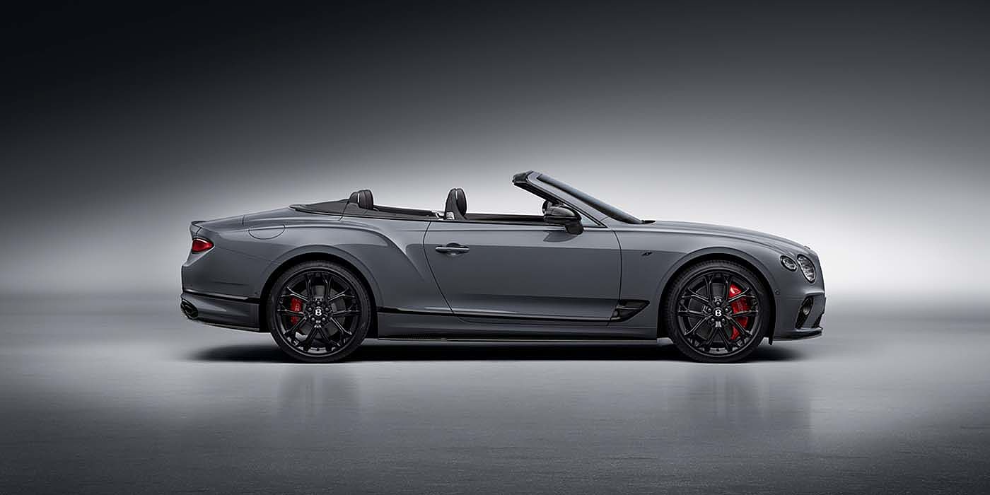 Emil Frey Exclusive Cars GmbH | Bentley München Bentley Continental GTC S convertible in Cambrian Grey paint profile static studio
