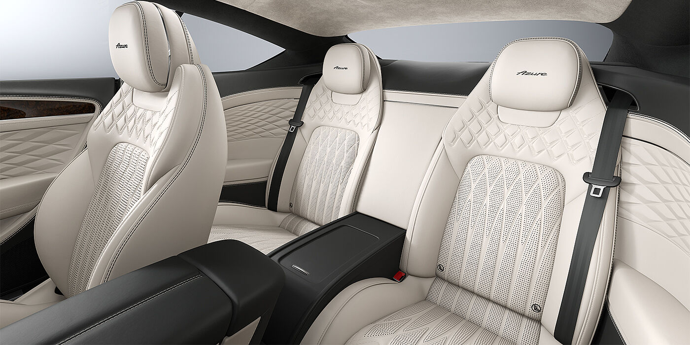 Emil Frey Exclusive Cars GmbH | Bentley München Bentley Continental GT Azure coupe rear interior in Linen and Cumbrian Green hides