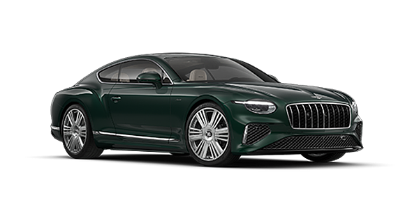 Emil Frey Exclusive Cars GmbH | Bentley München Bentley Continental GT Azure coupe in Veridian paint and 22" Azure wheels - front 3/4