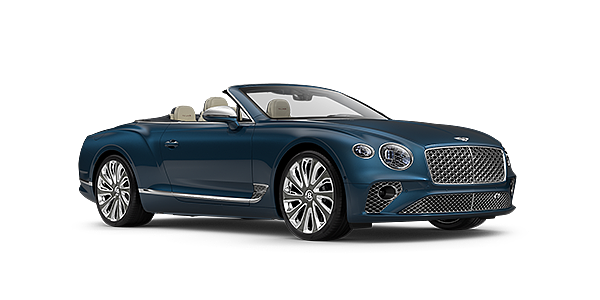 Emil Frey Exclusive Cars GmbH | Bentley München Bentley GTC Mulliner convertible in Light Windsor Blue paint front 34