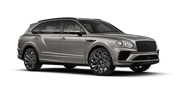 Emil Frey Exclusive Cars GmbH | Bentley München Bentayga EWB Artenara Edition SUV in Pale Brodgar paint with 22" Mulliner Gloss black wheel front 3/4