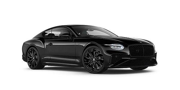 Emil Frey Exclusive Cars GmbH | Bentley München Bentley Continental GT Black Edition coupe front three quarter in Onyx black paint