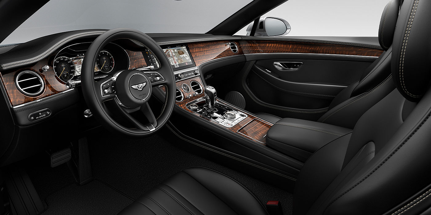 Emil Frey Exclusive Cars GmbH | Bentley München Bentley Continental GTC convertible front interior in Beluga black hide