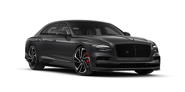 Emil Frey Exclusive Cars GmbH | Bentley München New Bentley Flying Spur Speed sedan in Magnetic  paint front 3/4 with 22" Swept spoke Black & Machined wheels