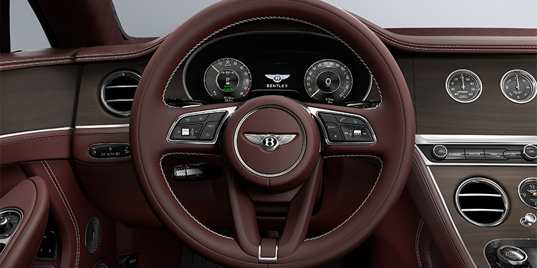 Emil Frey Exclusive Cars GmbH | Bentley München Bentley Continental GT coupe steering wheel in Cricket ball hide
